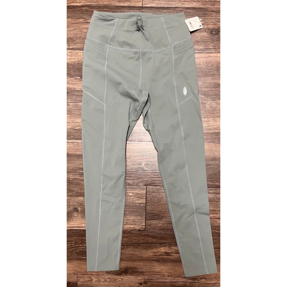 NWT Free People Movement Never Better Drawcord Leggings Sage Green S Active